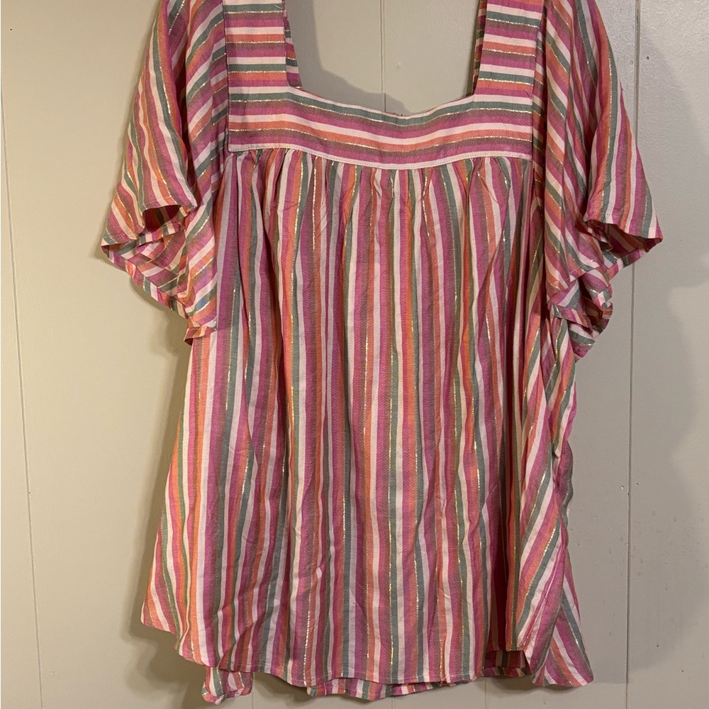 Colorful Striped Women's Blouse